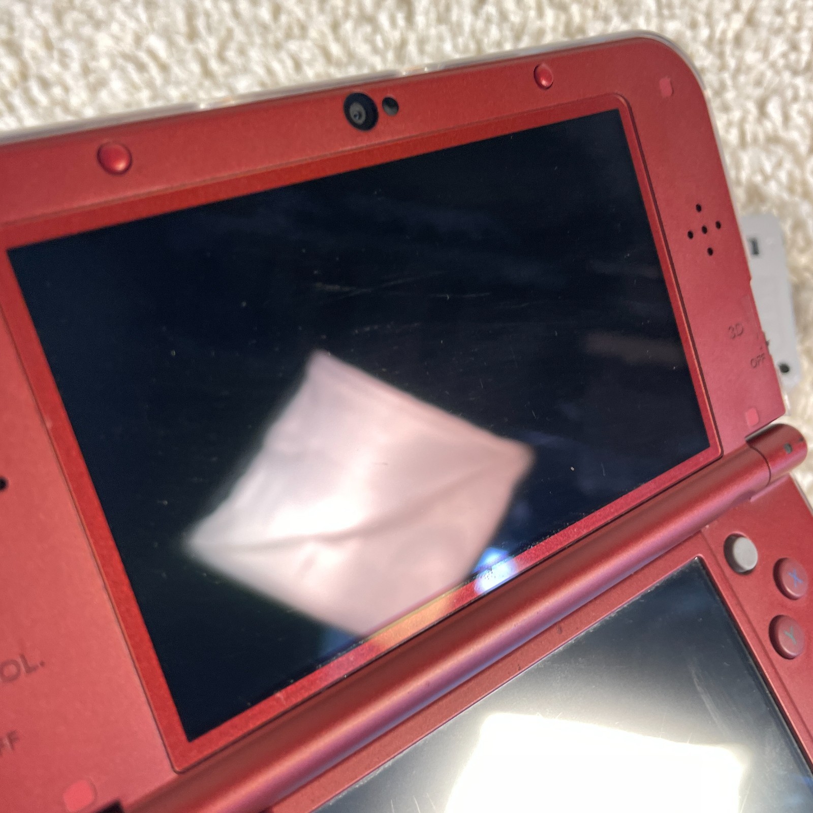 Nintendo “New” 3DS XL Metallic Red Handheld Console System RED-001 Top IPS Works