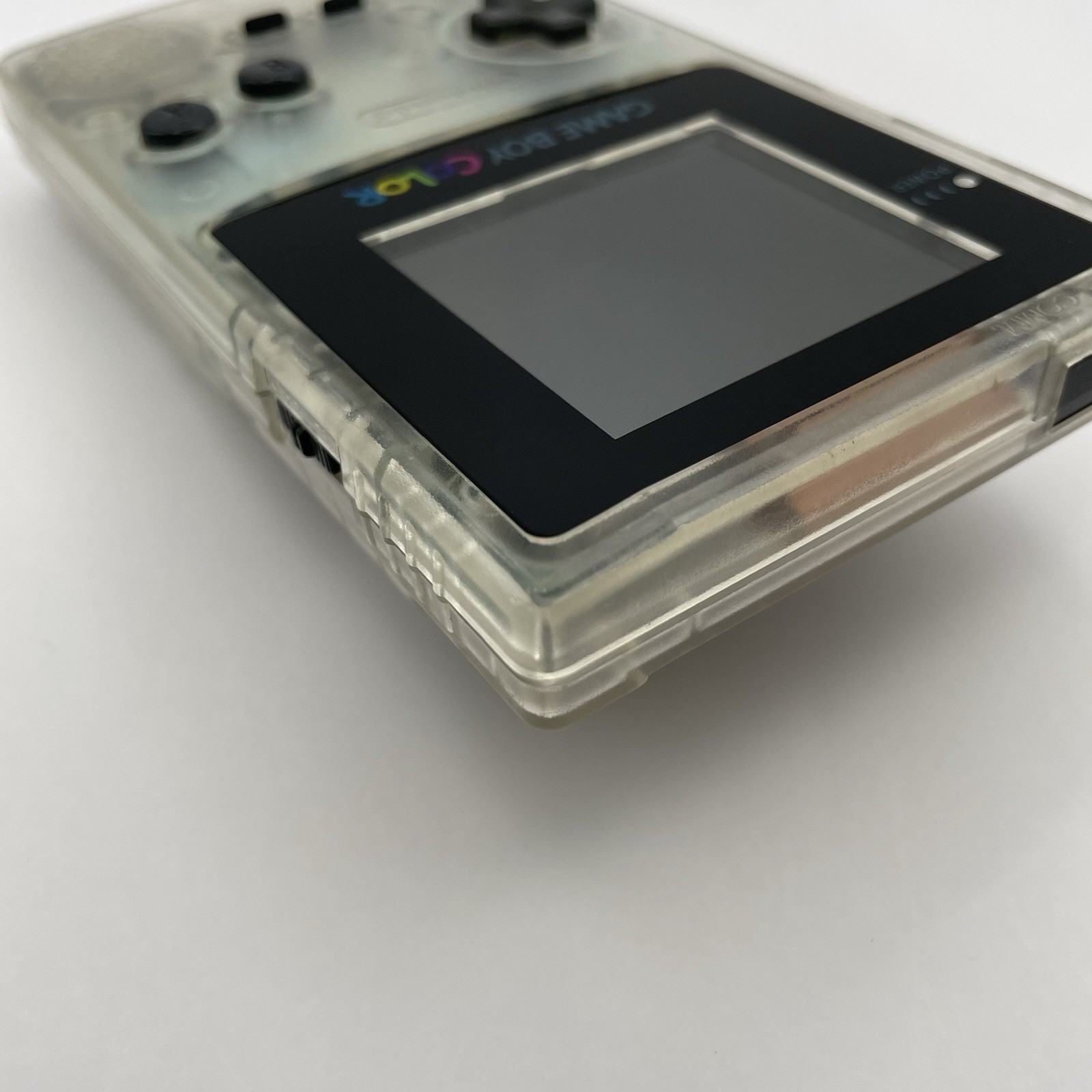 Nintendo Game Boy Color Clear Console CGB-001 TestedNew Screen Lens Japan