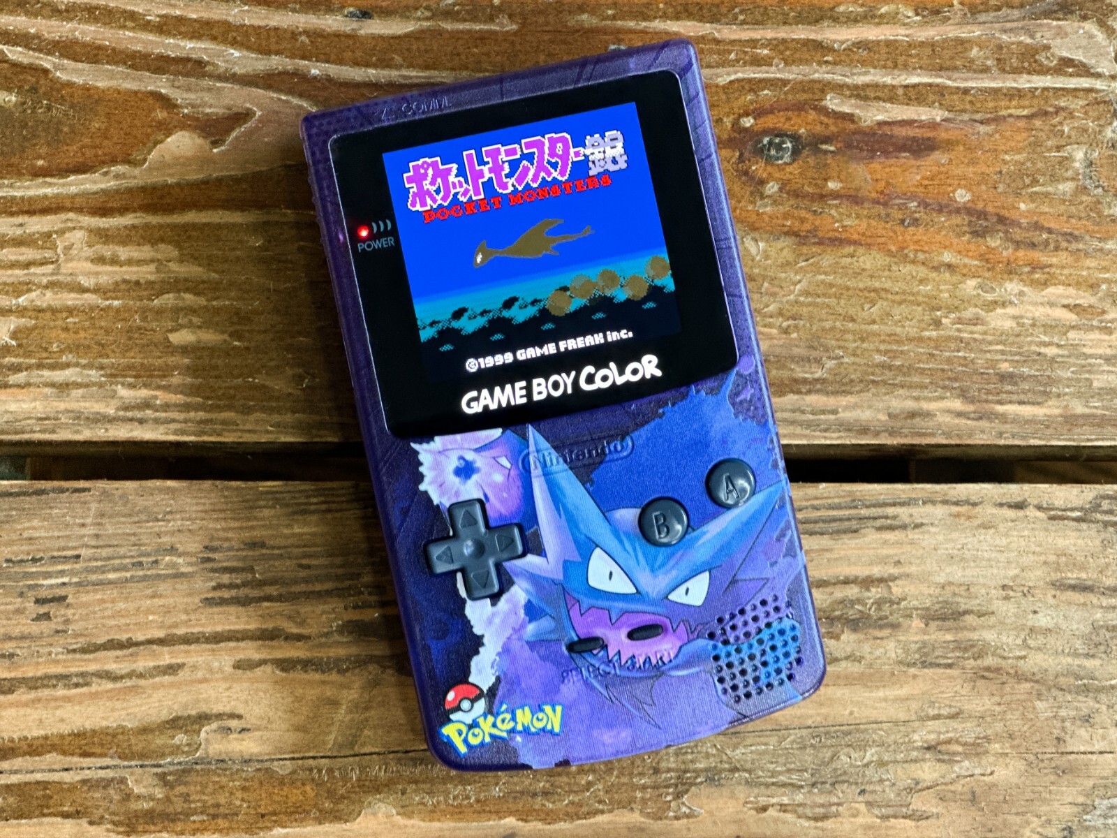Nintendo Game Boy Color GBC Q5 XL Backlit IPS LCD Pokemon HAUNTER System