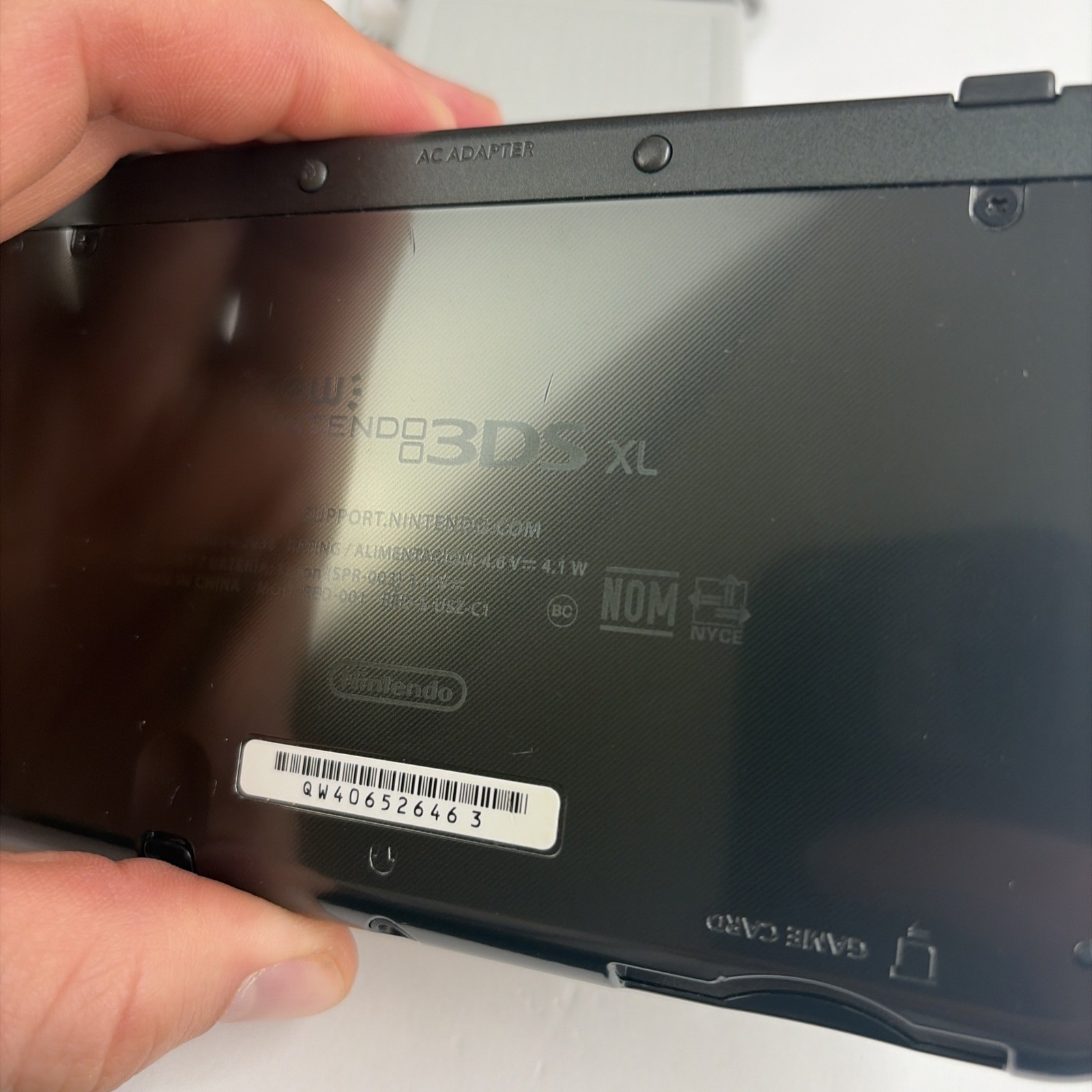 NICE! New Nintendo 3DS XL Gray Black Console Top IPS Charger Stylus US Version