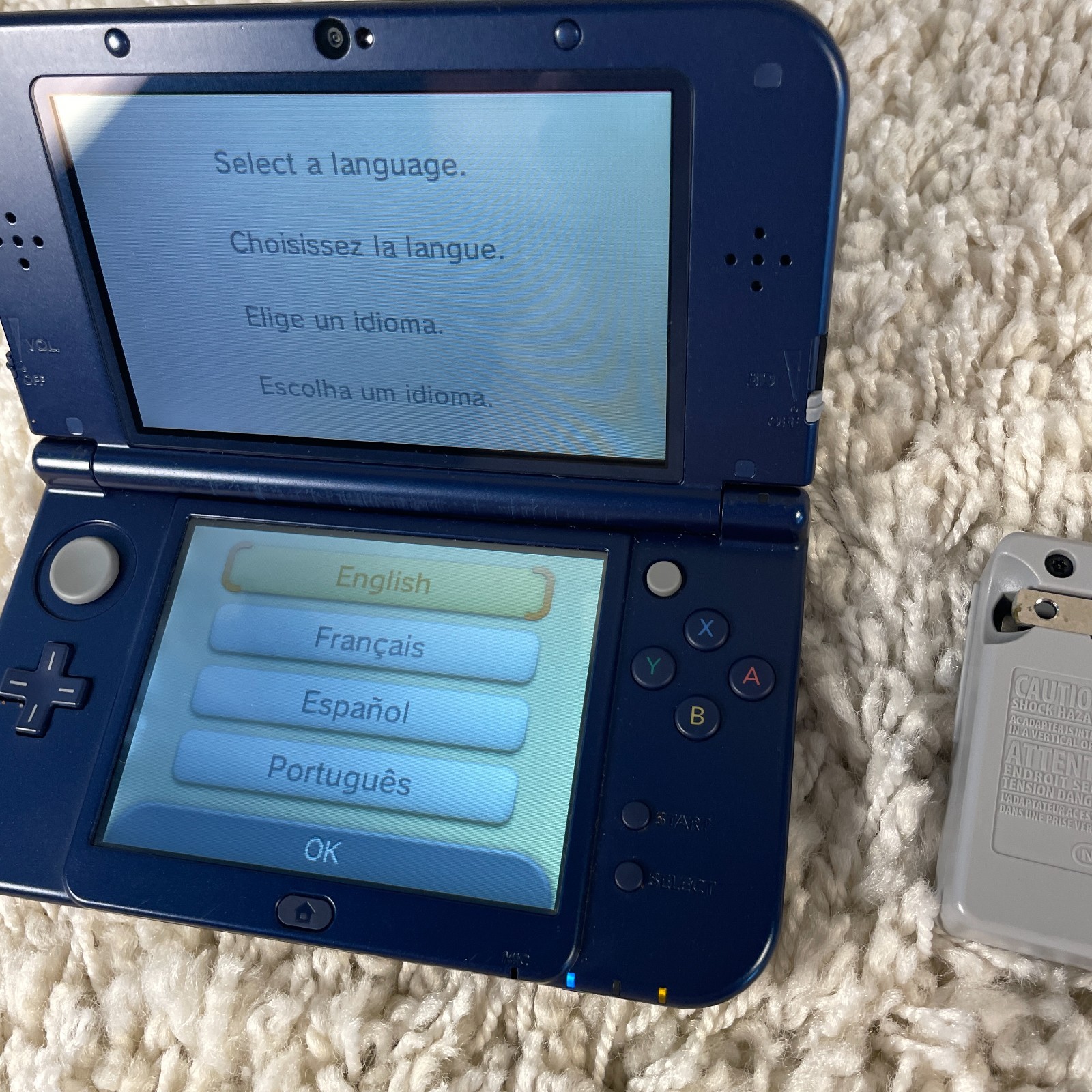 Nintendo New 3DS XL Galaxy Edition Handheld Console System RED-001 Tested