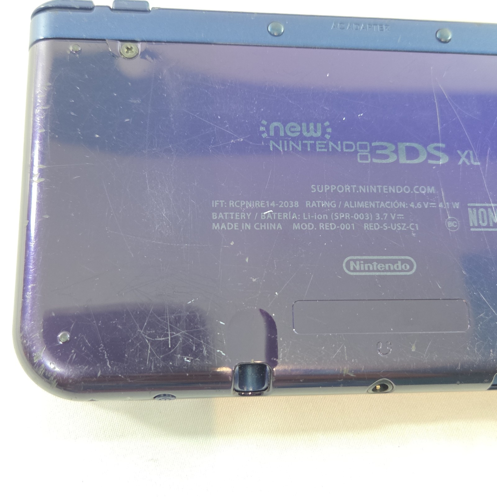 Nintendo 3DS XL Galaxy Edition Handheld System FOR PARTS OR REPAIR ONLY READ