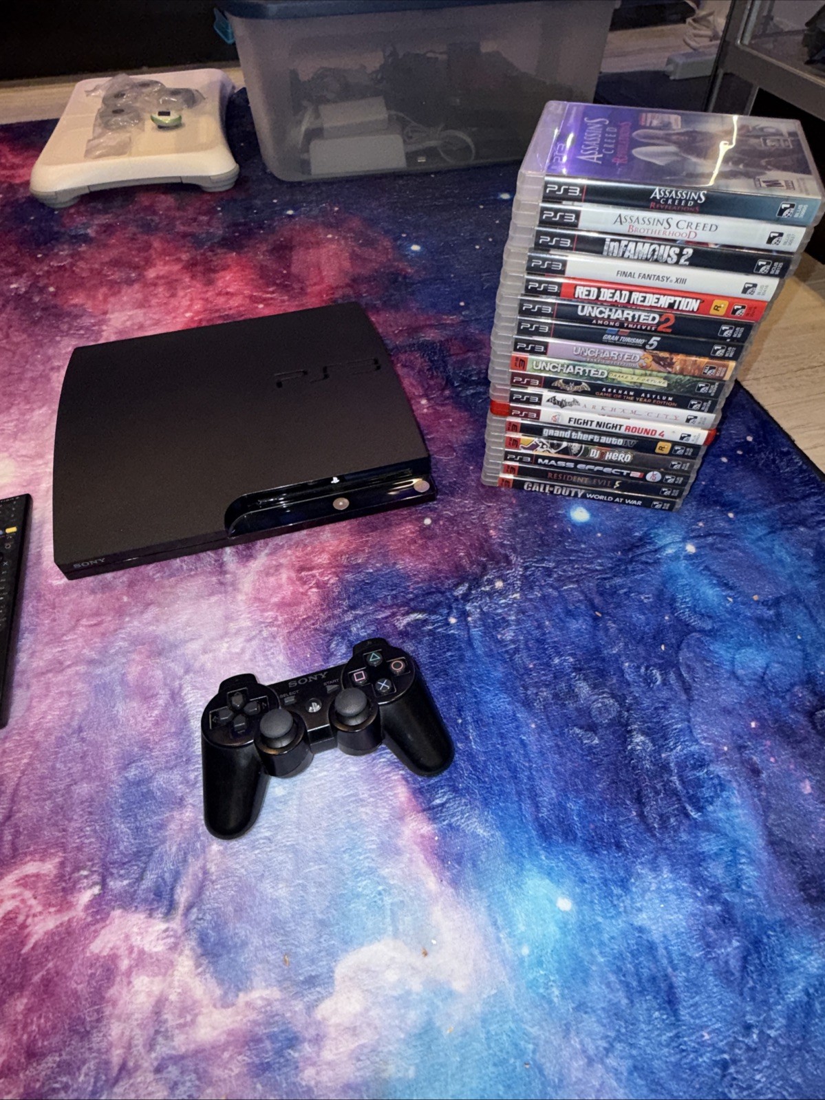 Sony PlayStation 3 Slim 250GB System PS3 CECH2001B & Huge 18 Game Lot !