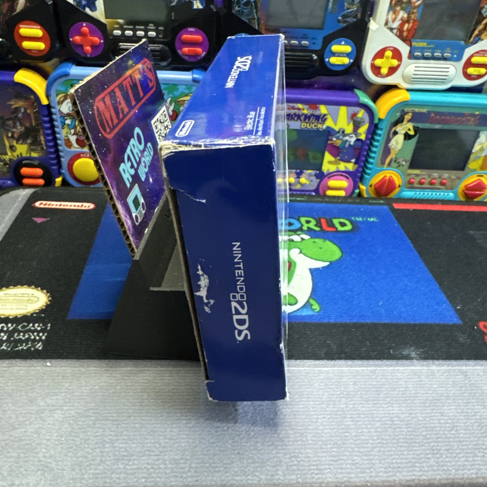 Electric Blue 2DS: Complete With Mario Kart Code Not Used, Matching Serials