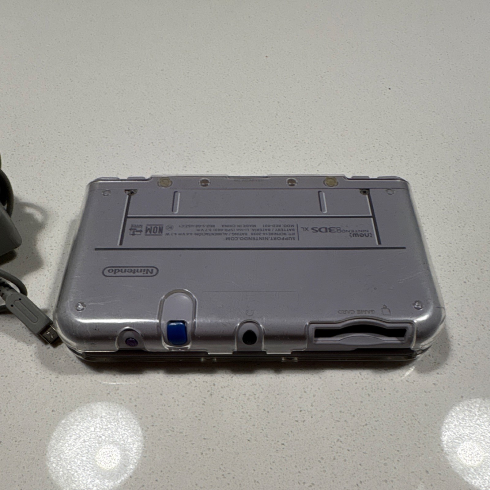 Nintendo New 3DS XL SNES Edition Gray Purple Handheld Console w/ Charger