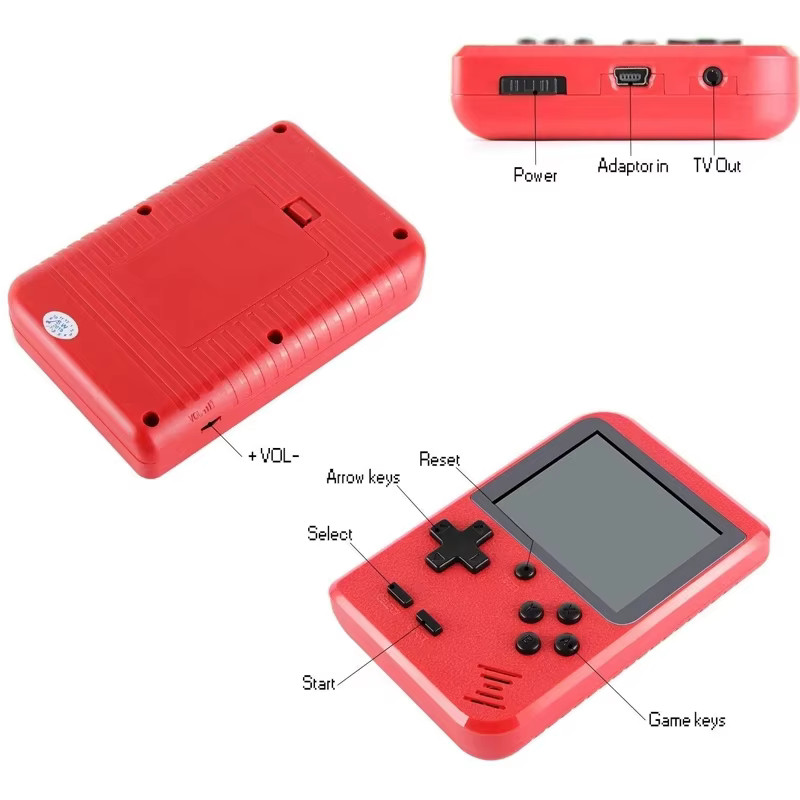 New Mini Retro Video Game Console 500 Games Portable Handheld Kids Game Console