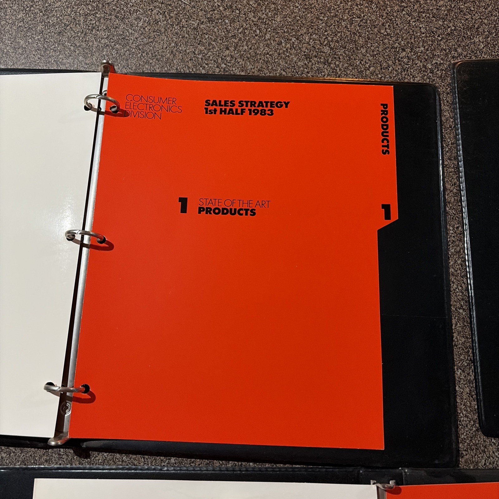 Vintage ATARI Sales Strategy 1st Half 1983 Binders