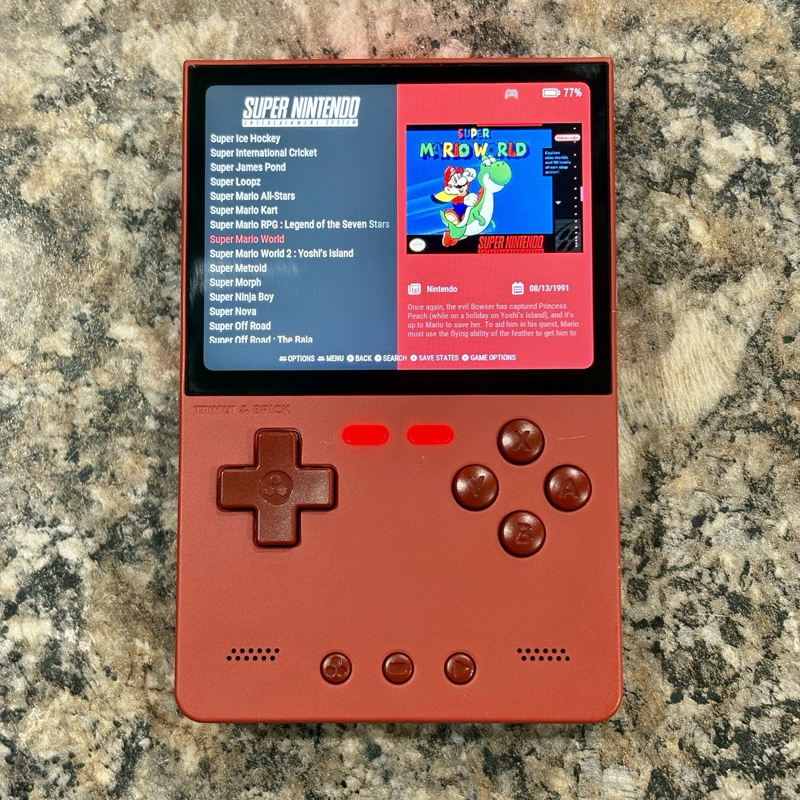 New Trimui Brick Gaming Handheld, New 64GB Card, Custom Loaded Ready To Play
