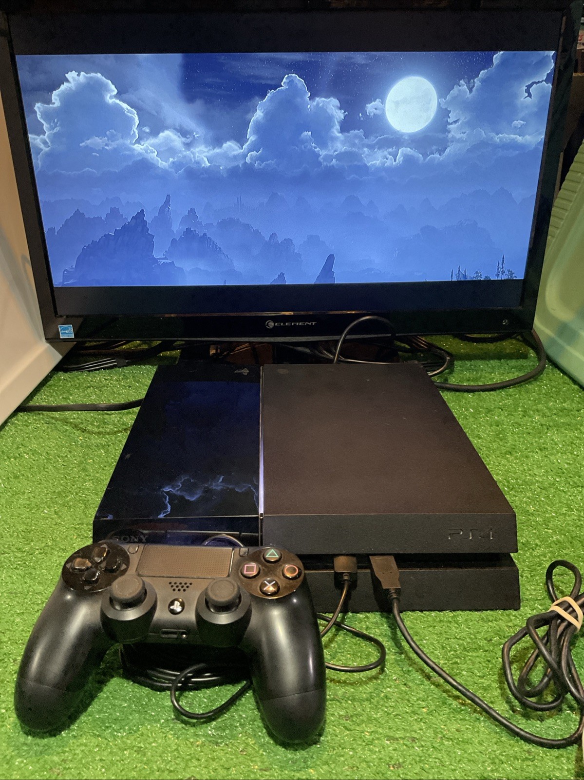 Sony PlayStation 4 CUH-1001A 500GB PS4 Console, 2 Controllers, Cables Tested 👍