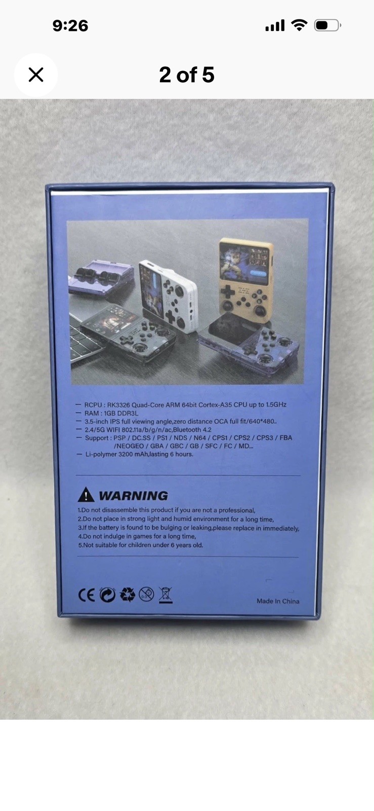 R36S Retro Handheld Game Console Video Games Consoles 20000+ Games