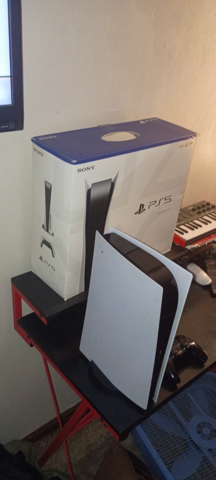 Sony PS5 PlayStation 5 Disc Standard Gaming Console with 4 Downloaded Games