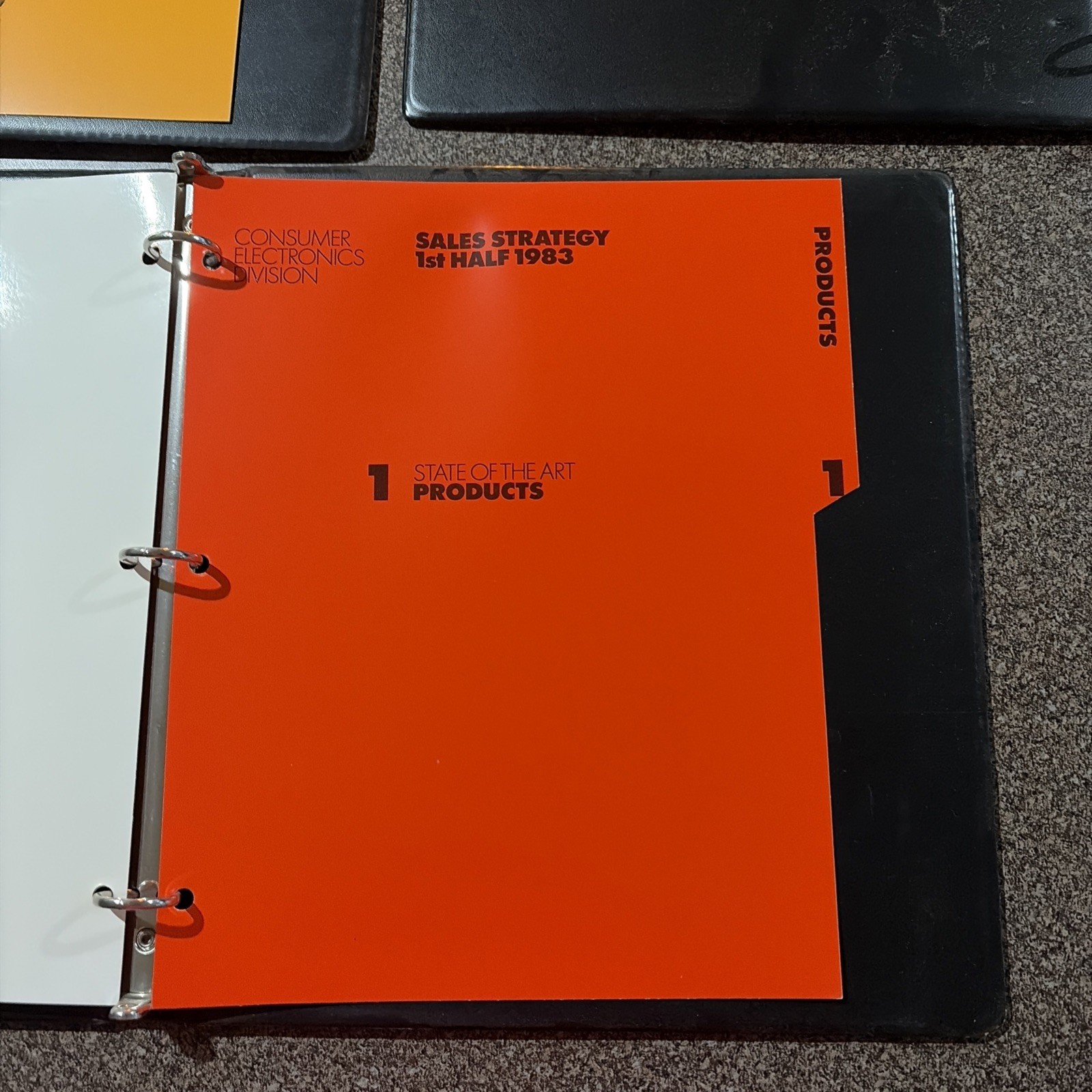 Vintage ATARI Sales Strategy 1st Half 1983 Binders