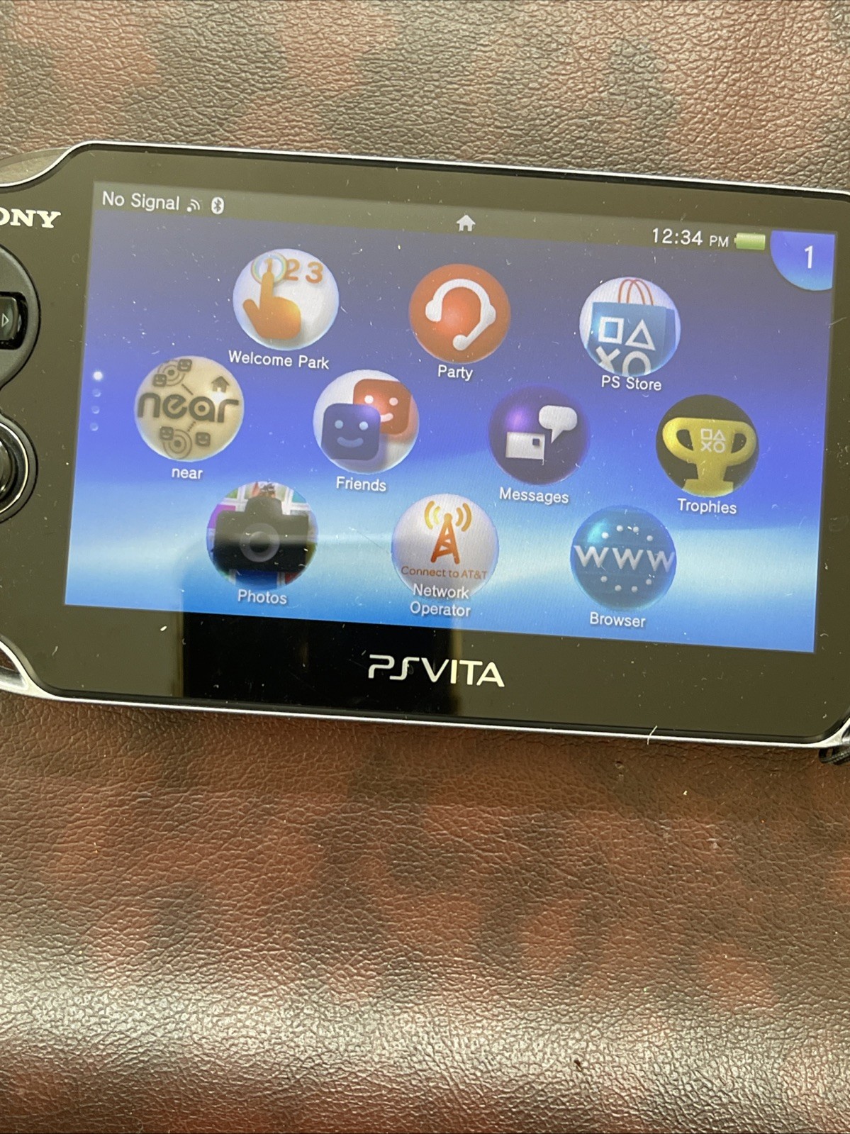 PS Vita PCH-1101 OLED With Charger And Carrying Case Official Product Case