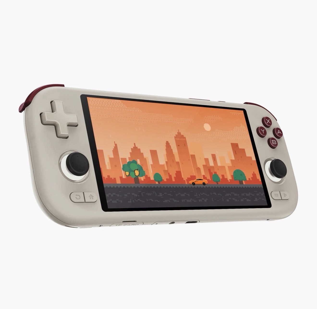 (BRAND NEW)Mangmi AIR X Android 14 Game Console 5.5″ IPS 64GB Beige Burgundy