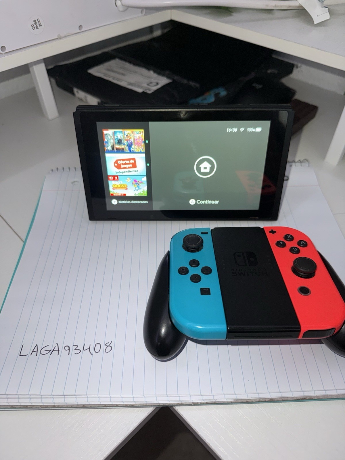Nintendo Switch Bundle with Case, SD Card & Original Accessories