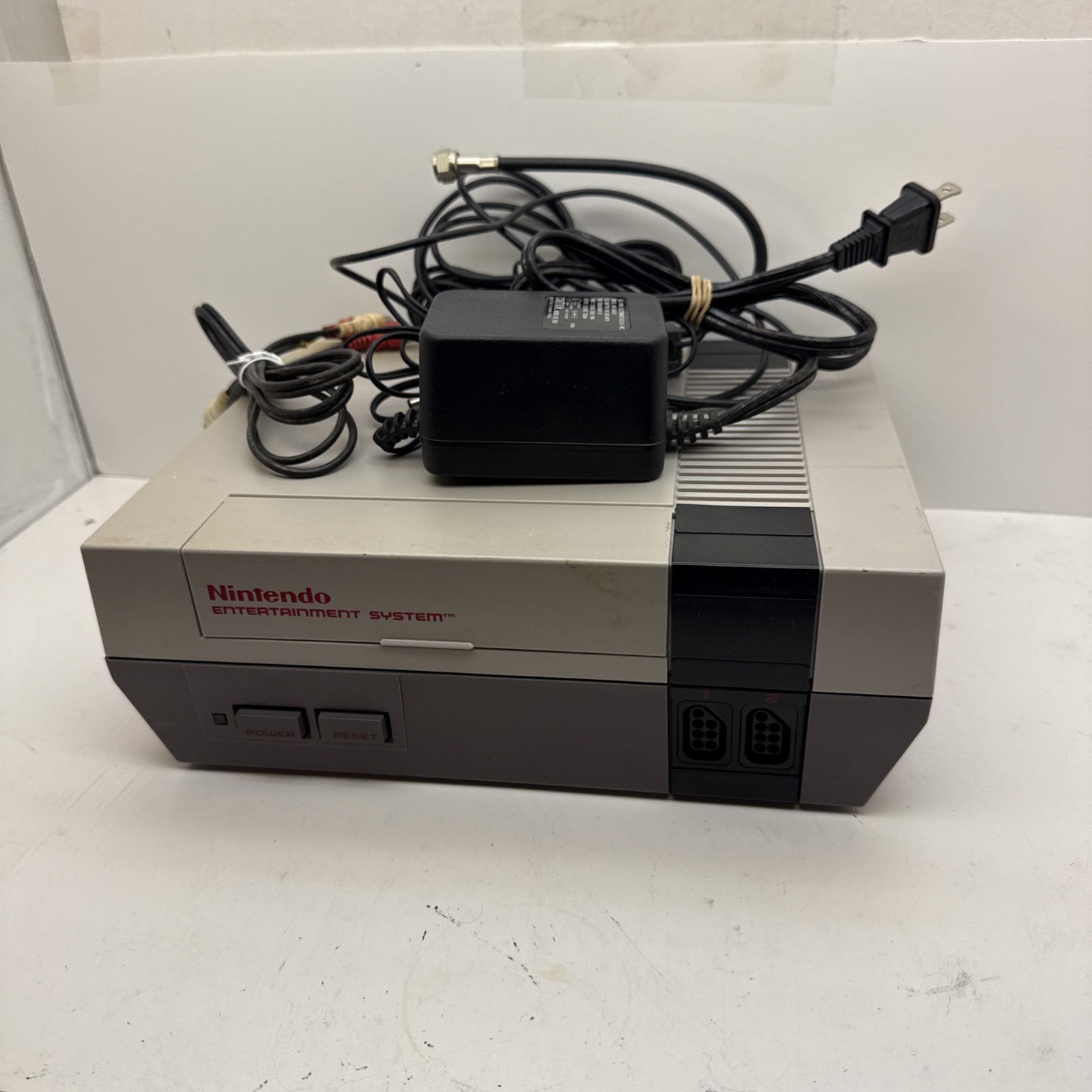 Nintendo Entertainment System NES Original Console Cords Cables Tested & Works