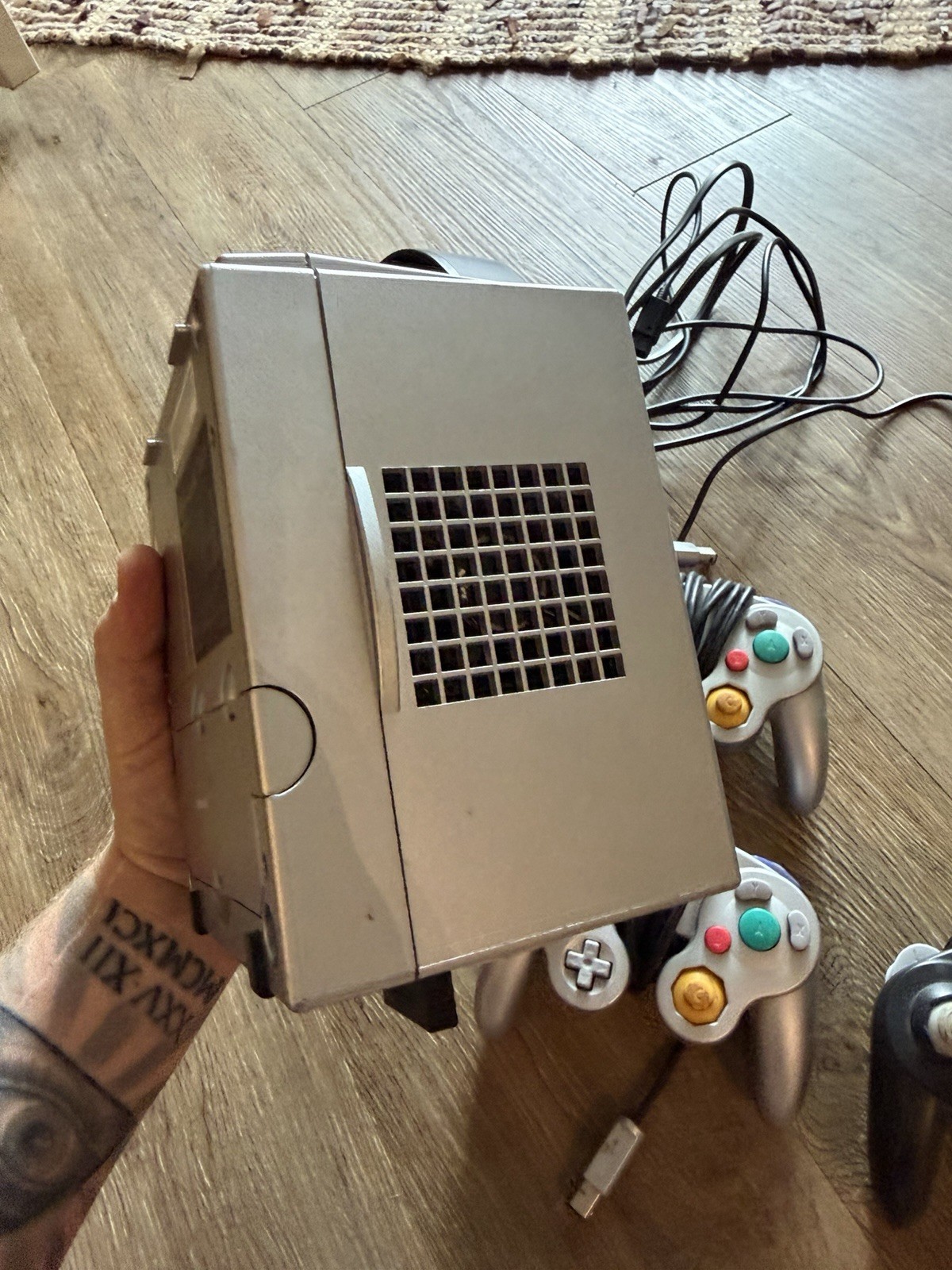 Nintendo GameCube Console DOL-001 with Controllers and Cables