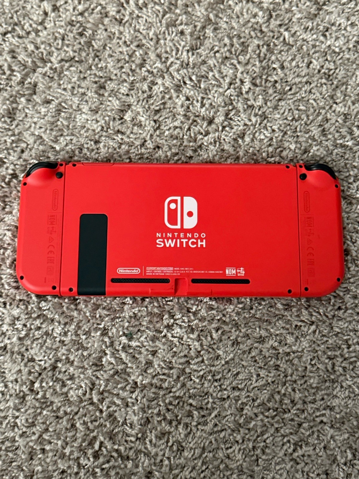 Nintendo Switch HAC-001 (-01) Super Mario Edition Red Blue Console + Dock + Case