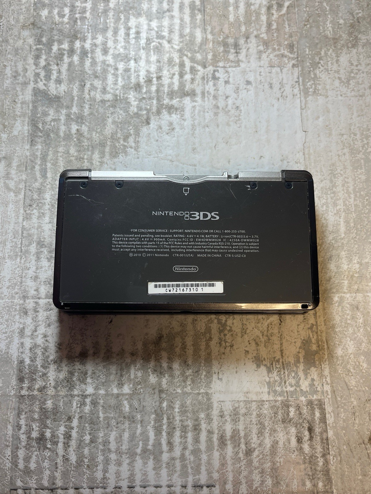Nintendo 3DS 2GB Handheld System – Black For Parts Or Repair Untested As Is