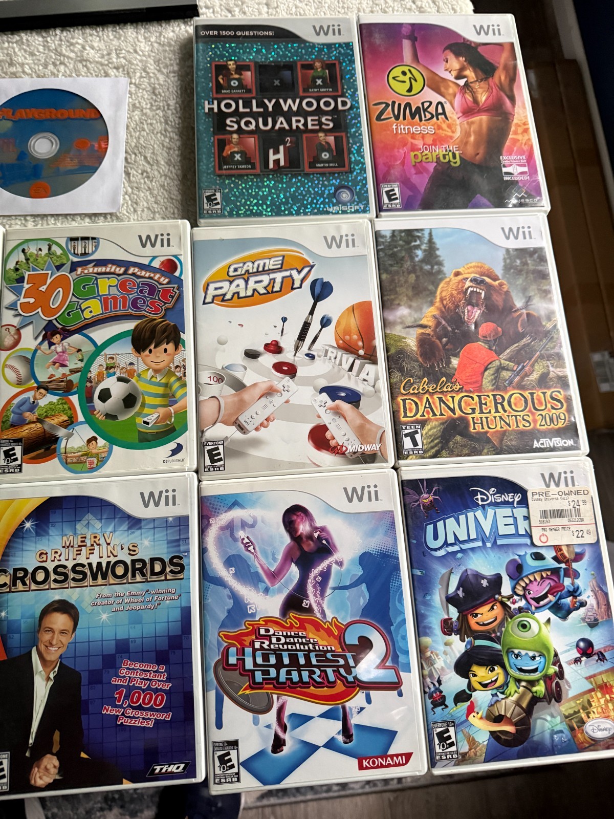 Nintendo Wii Console GameCube Huge Bundle Wii Sports Mario Kart Tested 20 Games!