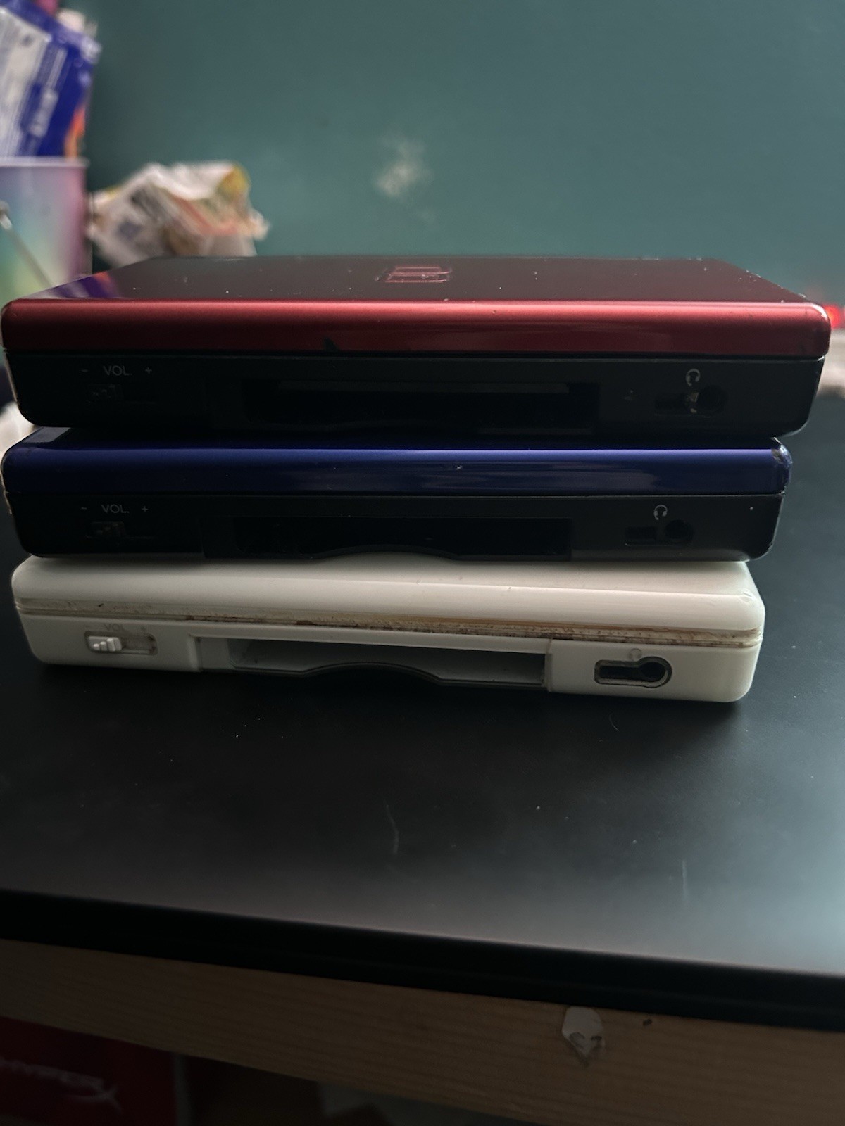 3 Nintendo DS Lite Handheld Console USG-001 Red Blue White READ DESC