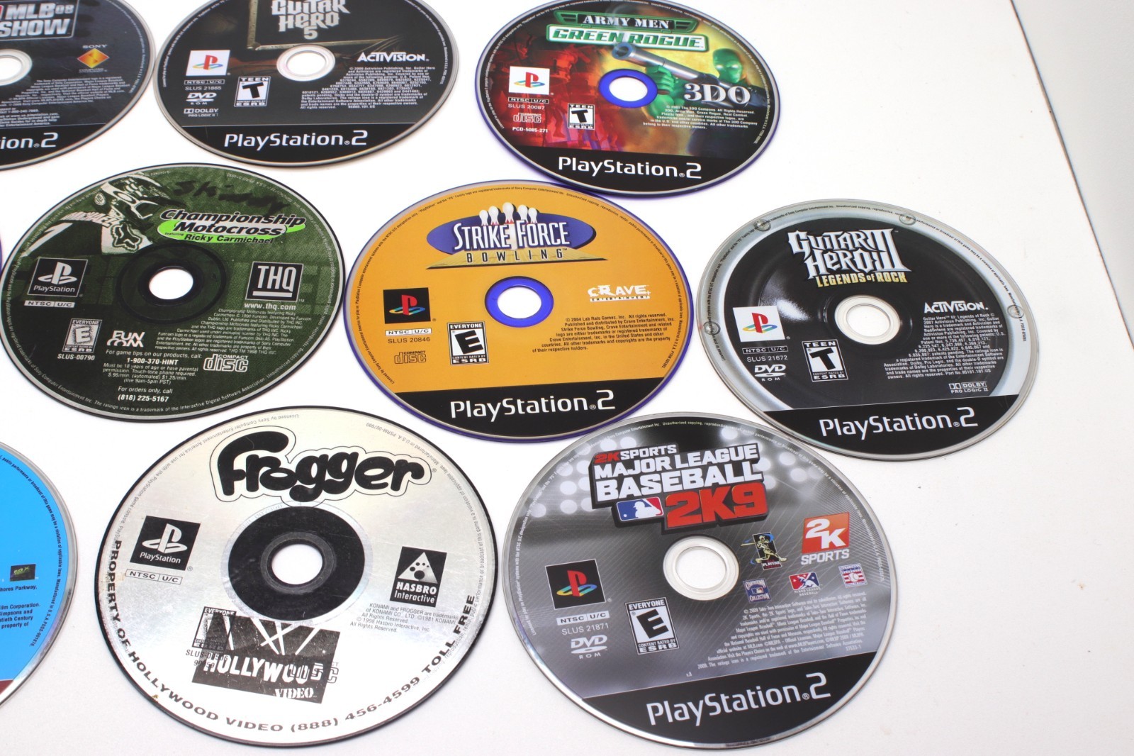 OEM Lot of 13 SONY PlayStation 1 &2 Games Discs CD-ROM W / Case