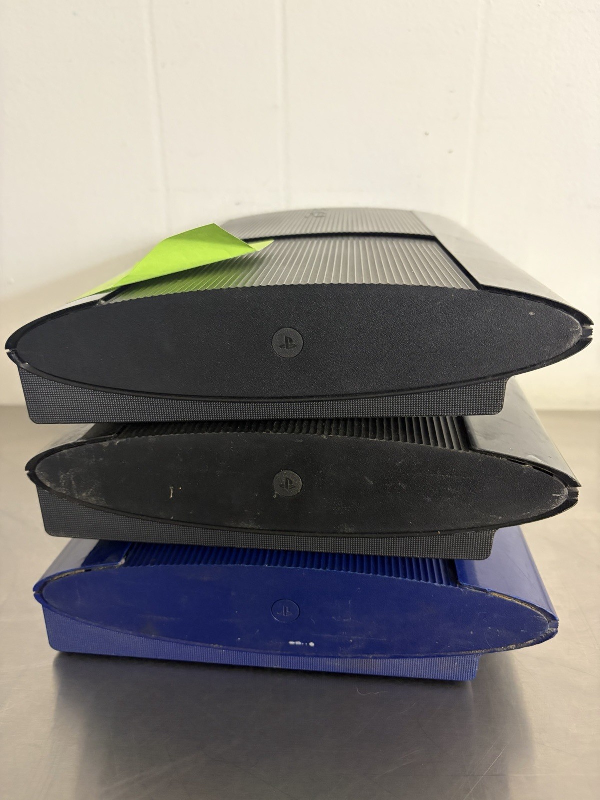 Lot of Three Sony PlayStation 3s Super slim Models Parts/Repair Please See Desc.
