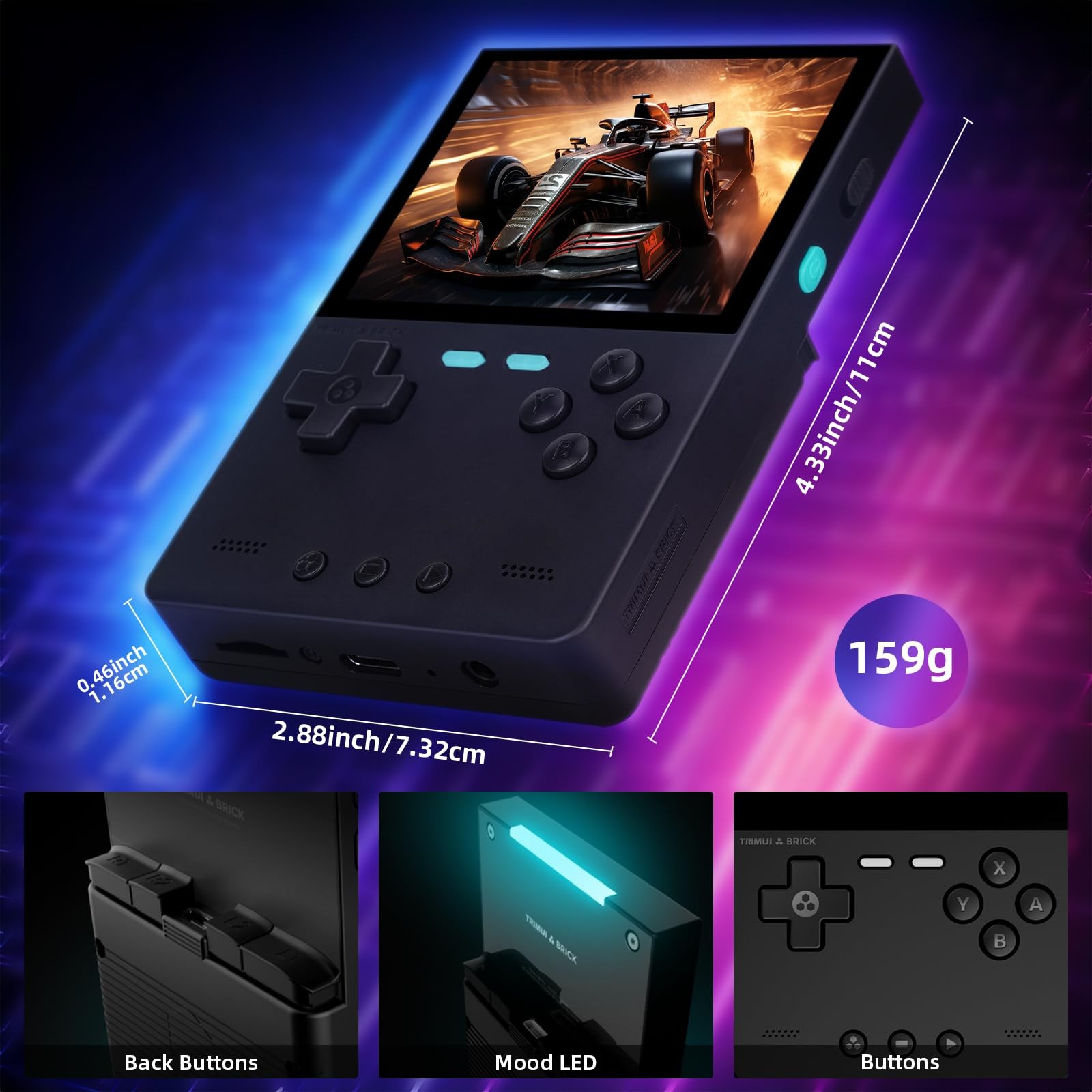 Trimui Brick Retro Handheld 3.2 IPS 1024×768 Red 64GB
