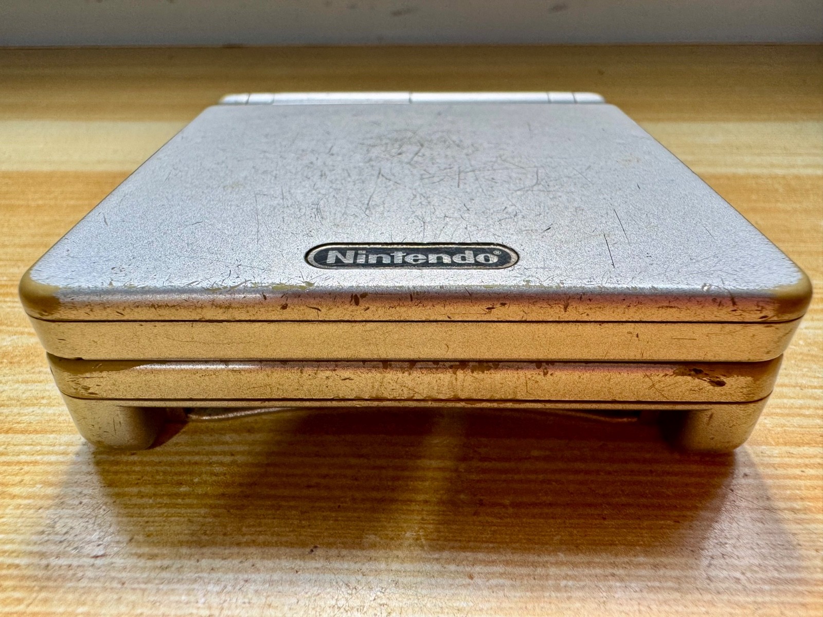 Nintendo Gameboy Advance SP AGS001 Ice Metallic Silver Handheld System Console
