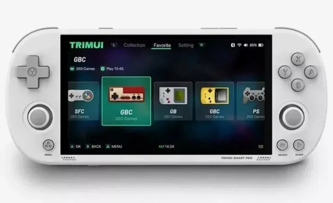 TRIMUI SMART PRO SD 256GB SANDISK 60000 Game CONSOLE DISPLAY 5 WHITE RETRO PC