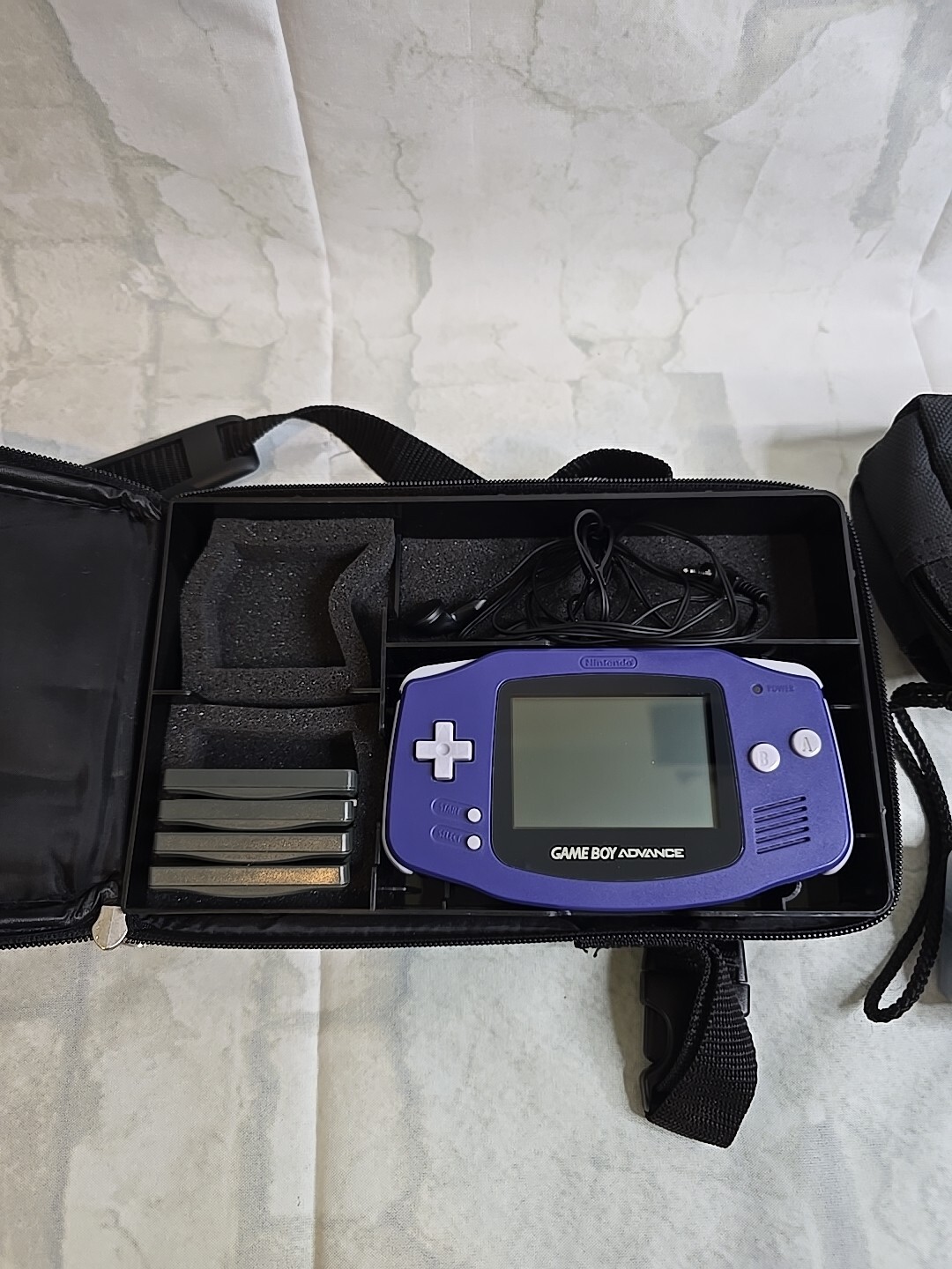 Nintendo Game Boy Advance -Indigo- Games, Light, And Cases Great Condition!