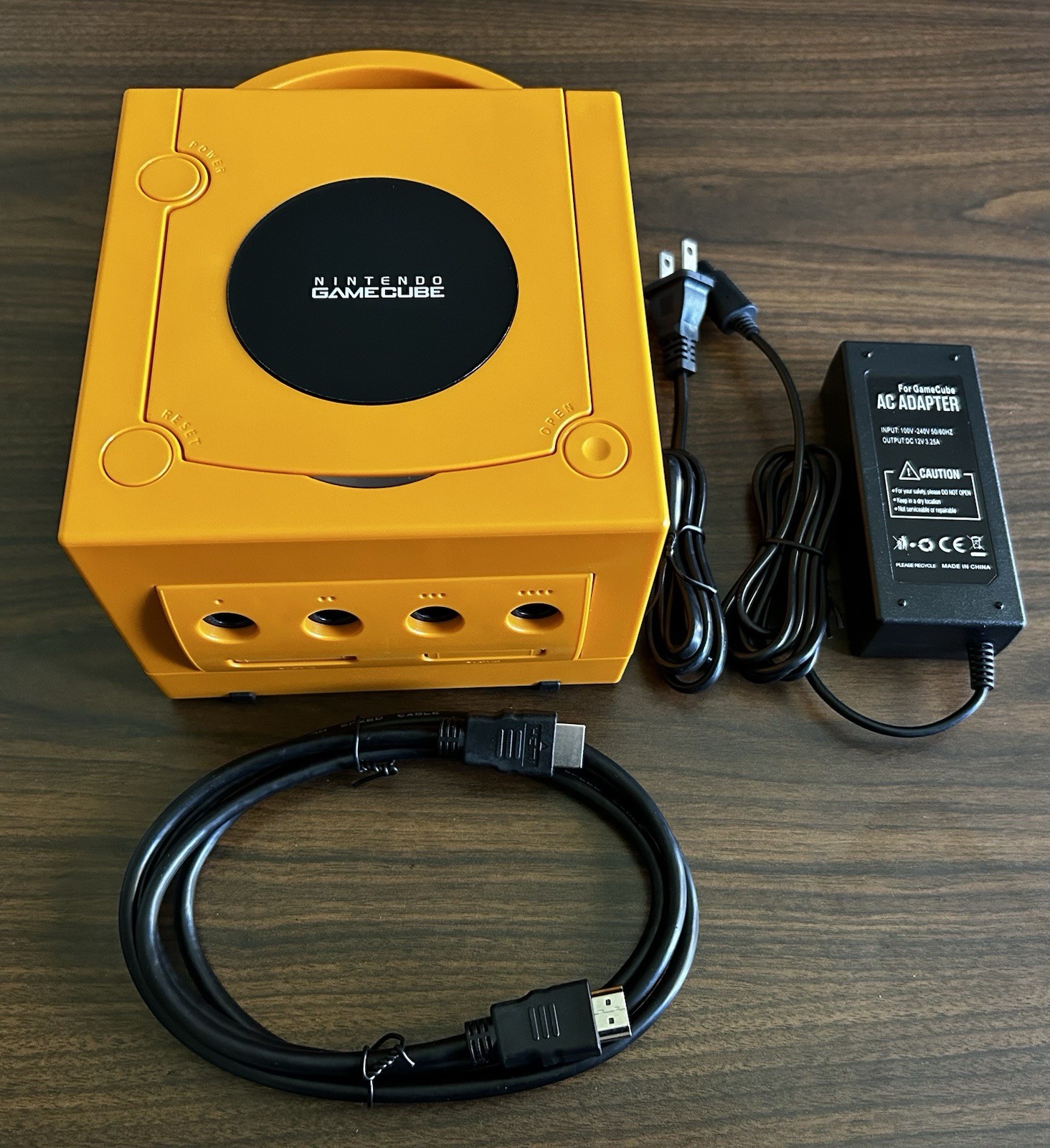 Nintendo GameCube Console ORANGE – HDMI Mod Pluto Llx 1-4 controller
