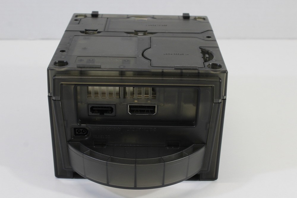 Nintendo Gamecube Clear Transparent Black Console & AC AV NTSC-U/C DOL-001 LED
