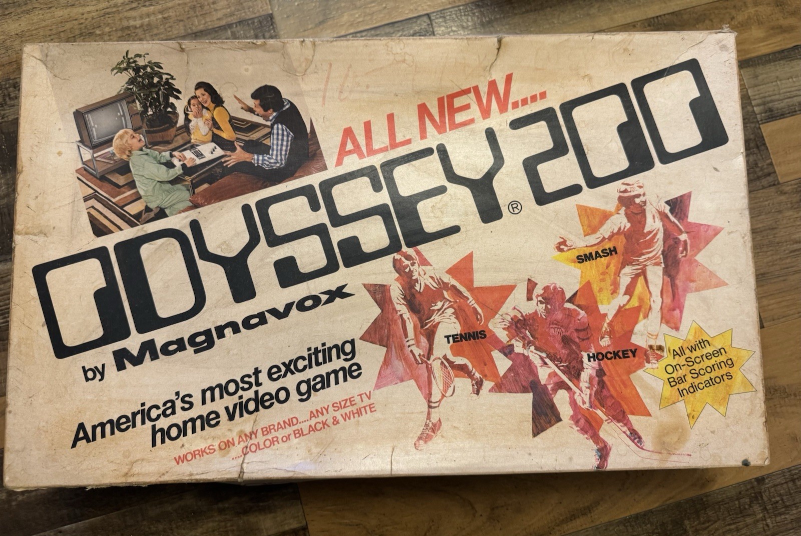 MAGNAVOX ODYSSEY 200 VINTAGE UNTESTED BOXED HOME VIDEO GAME CONSOLE SYSTEM PONG