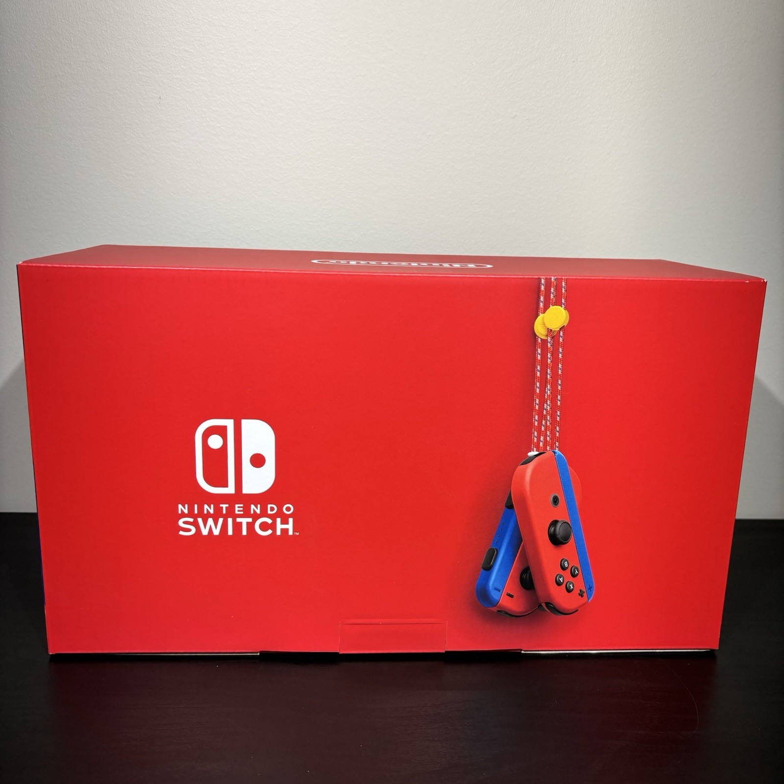 Nintendo Switch Console HAC-001(-01) Mario Red & Blue Edition 32GB New Sealed