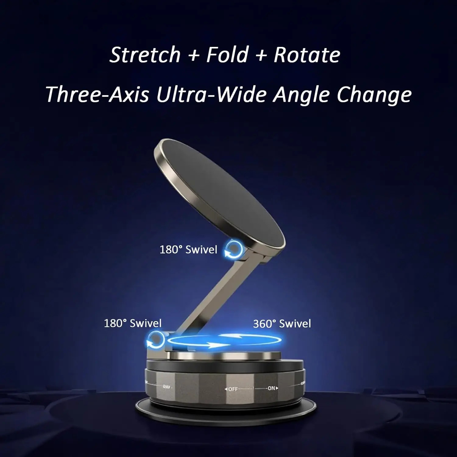 Magnetic Phone Holder for car 360° Rotatable Foldable & Adjustable Magnetic Car