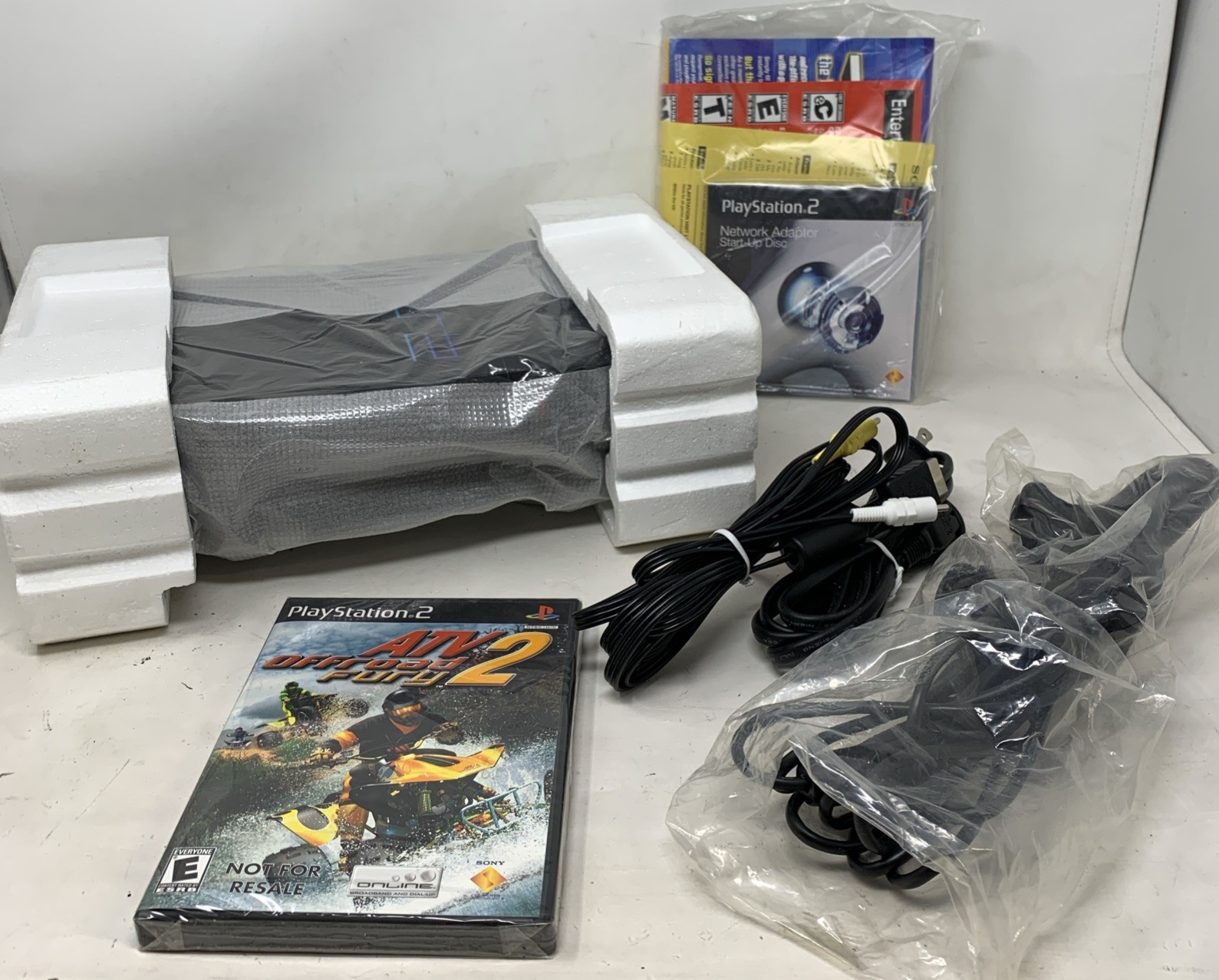 Sony PlayStation 2 PS2 Online Pack Network Adapter Black Game Console