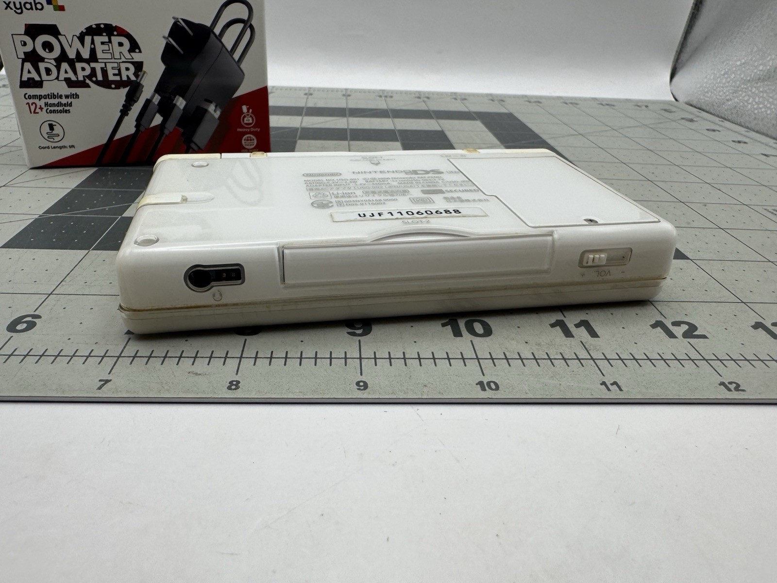 Nintendo DS Lite Console White Japanese With Universal Charger & 3 Games