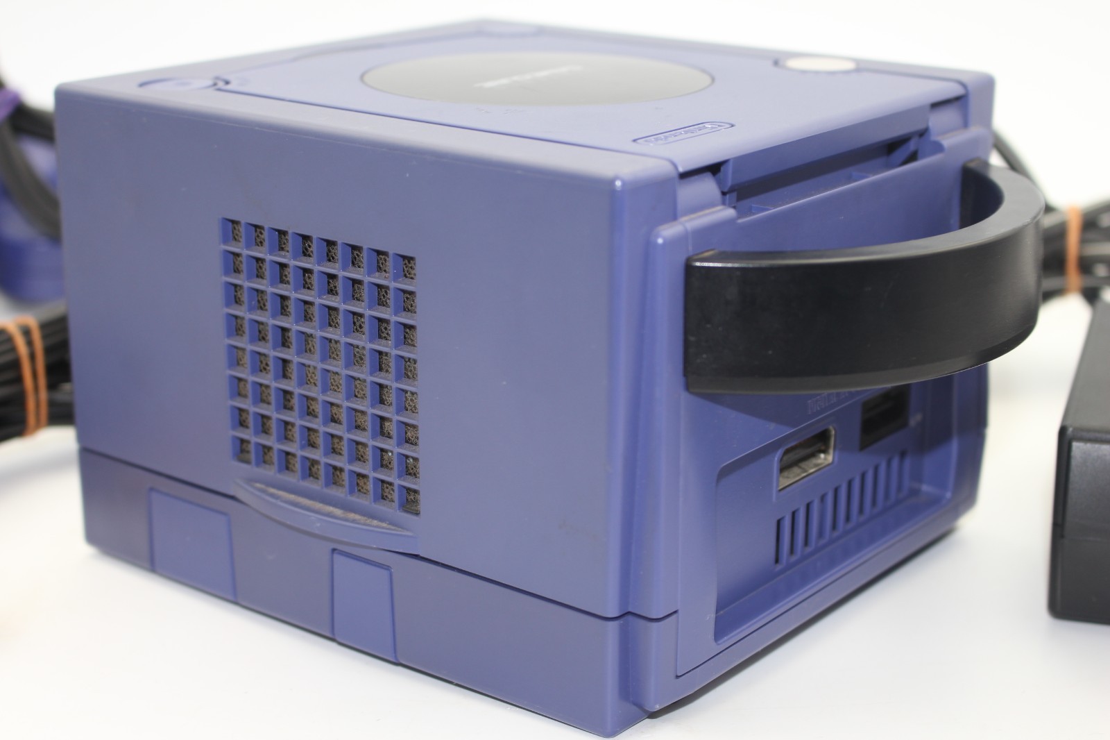Nintendo GameCube Console Indigo Purple w/ OEM Controller & Cables