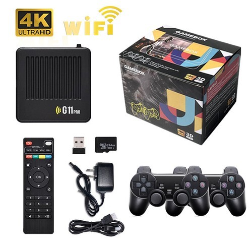 All8Bit G11 Pro 100K Games Dual Controllers Portable Plug & Play Gaming Console