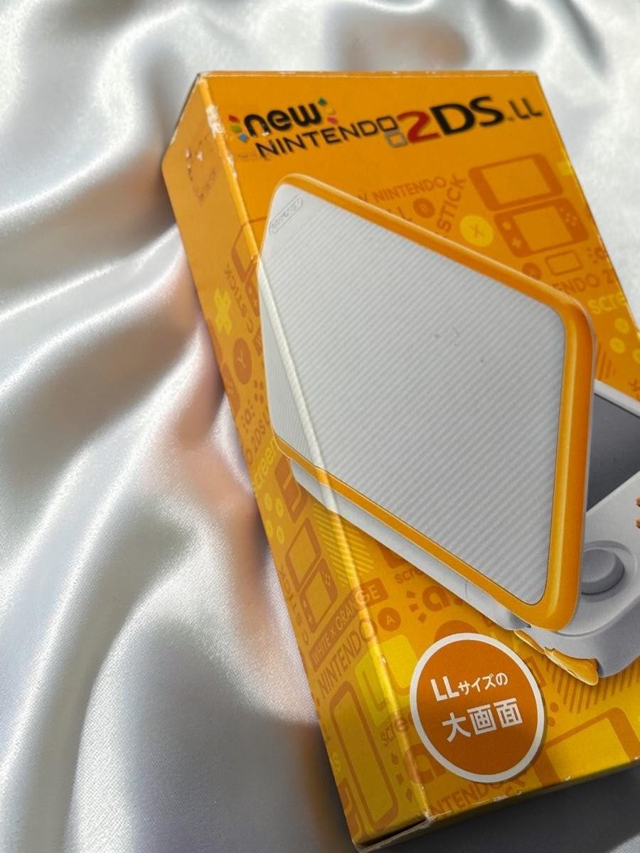 [EXC] New Nintendo 2DS XL LL White Orange Console Stylus Japanese ver w/Box