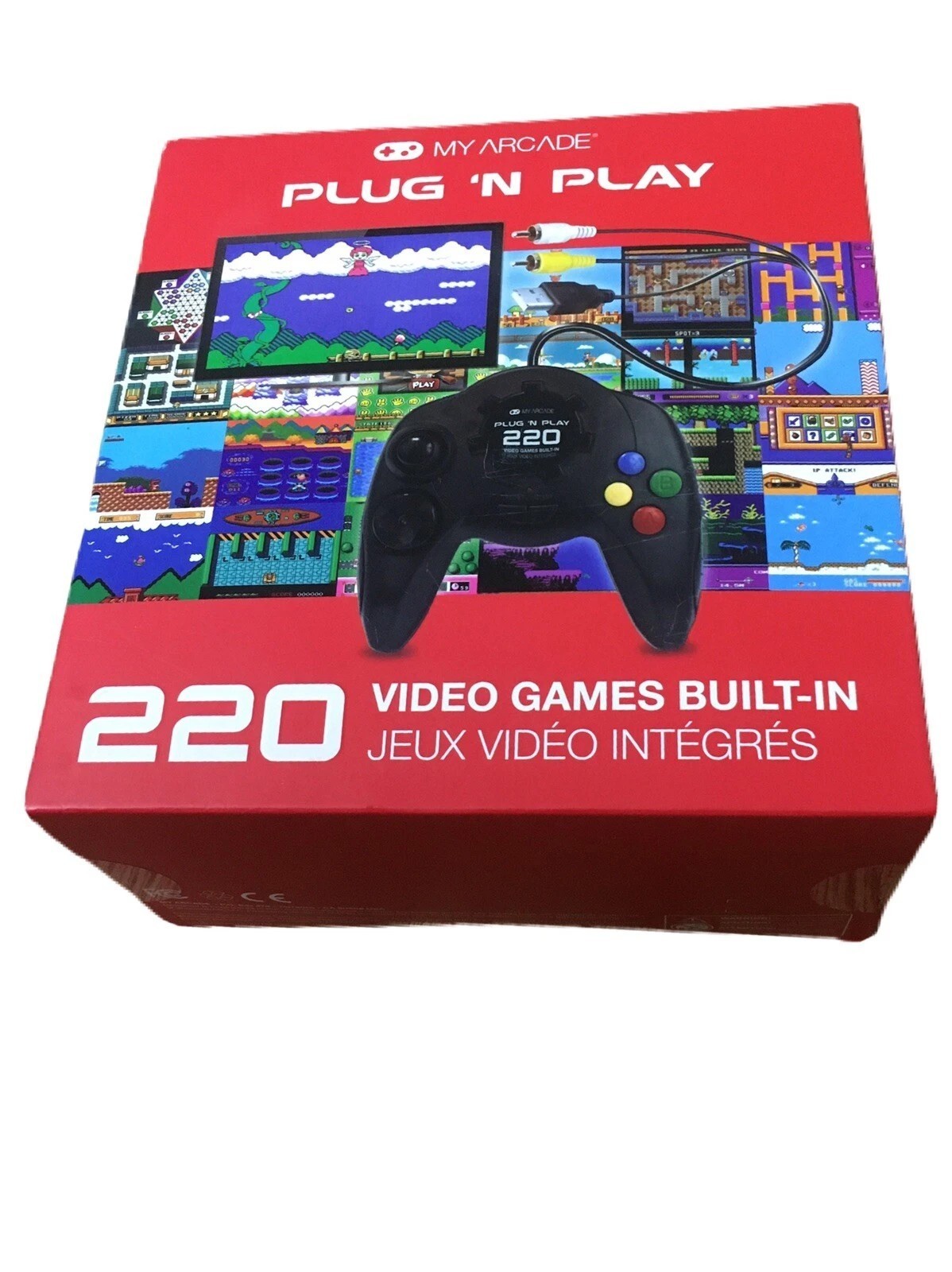 My Arcade Plug N Play TV Game Console: 220 Retro Style Games –