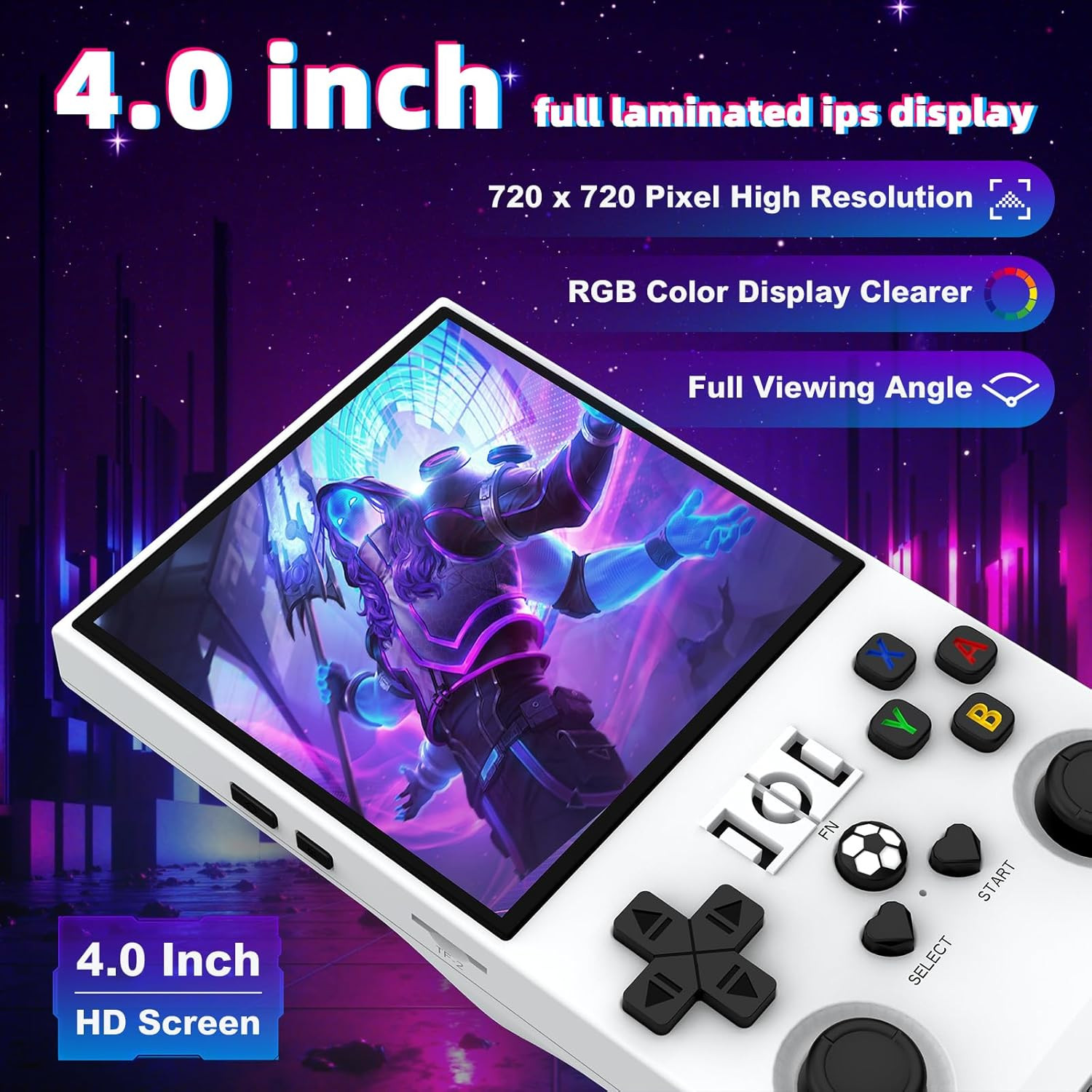 R36MAX Retro Handheld Game Console, Retro Gaming Console with 64G Built-In 18000