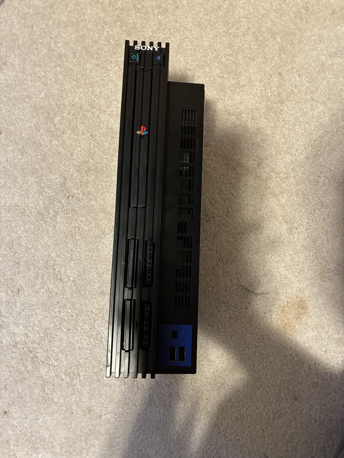 Sony PlayStation 2 Black Console. For Parts Read Description.