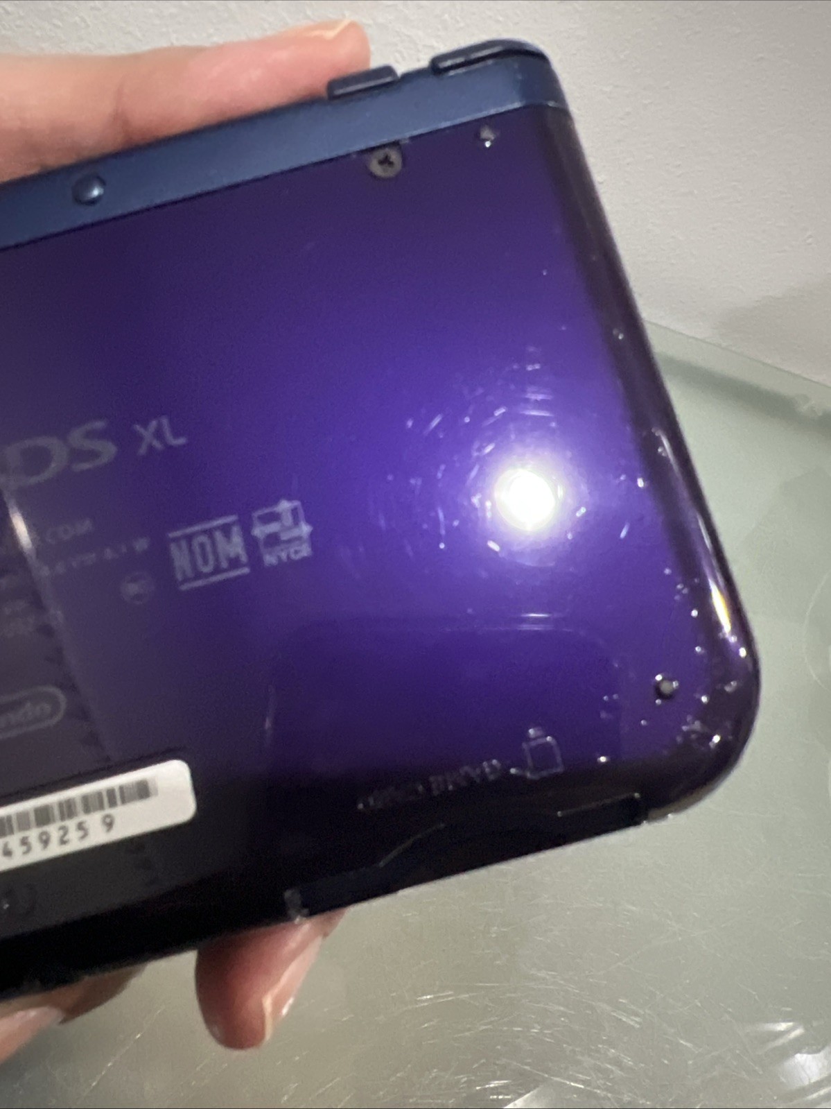 Nintendo 3DS XL Galaxy Edition Handheld Console System Purple & Super Smash Bros