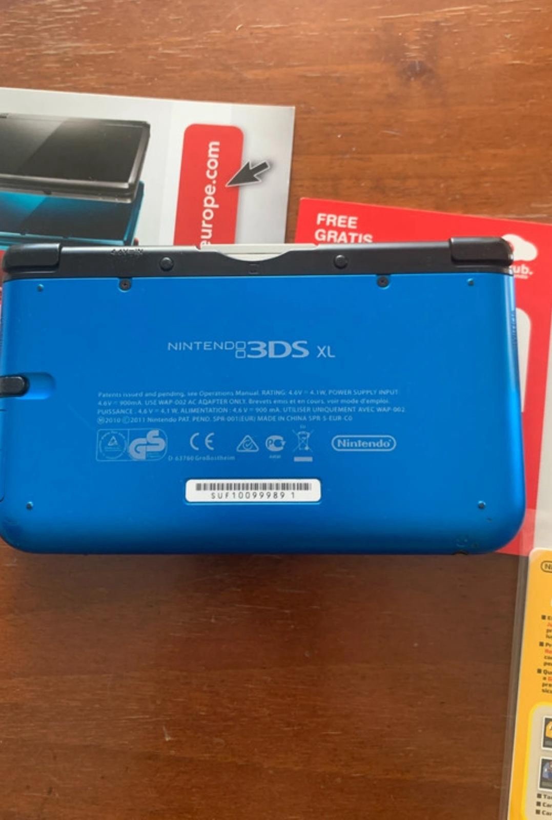 Nintendo 3DS XL Blue/Black Console