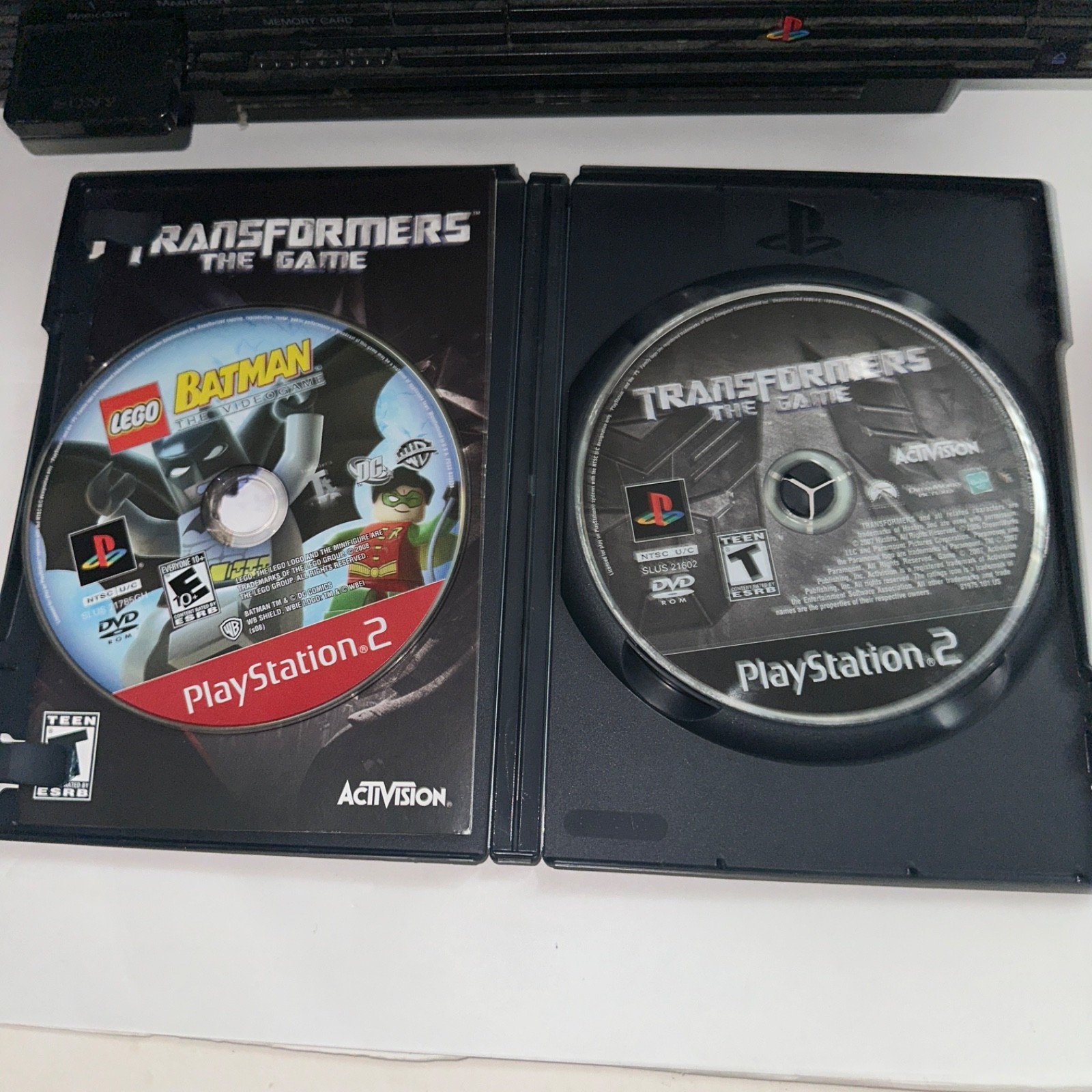 Sony PlayStation 2 PS2 Fat Console (SCPH-39001) w/ OEM AV & Power and Games