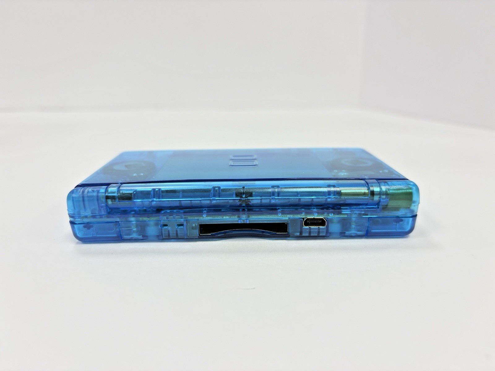 Refurbished Nintendo DS Lite Handheld – Transparent Blue – New Shell