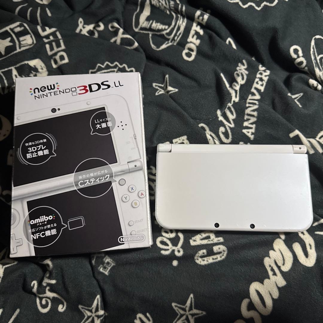 New Nintendo 3DS LL Pearl White XL Large Size Console Japan Boxed w/ Manual AR
