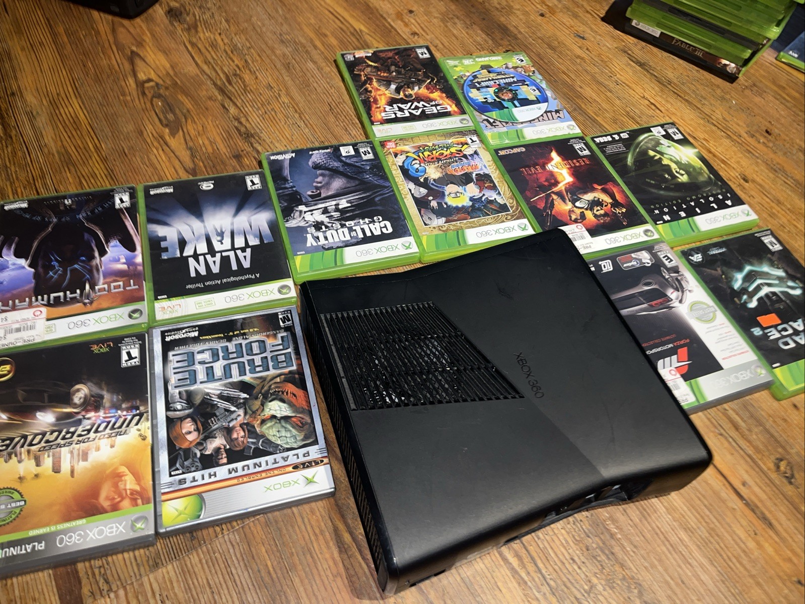 Microsoft Xbox 360 S Slim & Games – Replacement Console w/ Games Lot Bundle